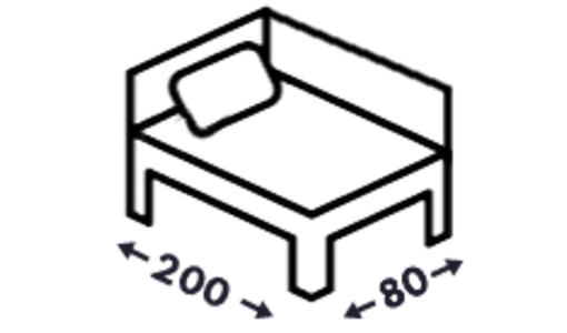 Rohové postele 80x200