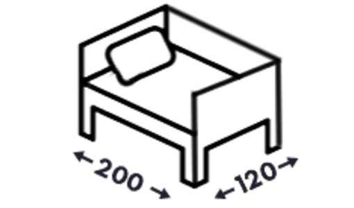 Postele s tromi čelami 120x200 Postele s tromi čelami 120x200