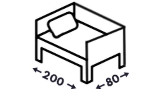 Postele s tromi čelami 80x200 Postele s tromi čelami 80x200