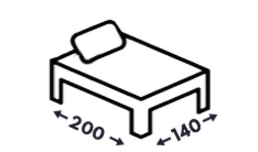 Váľandy, postele bez čela 140x200