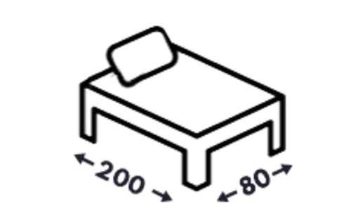 Váľandy, postele bez čela 80x200 Váľandy, postele bez čela 80x200