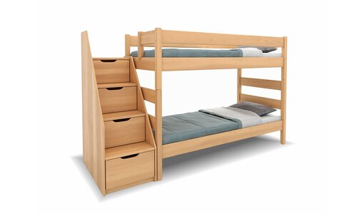 Poschodové postele z buka Poschodové postele z buka