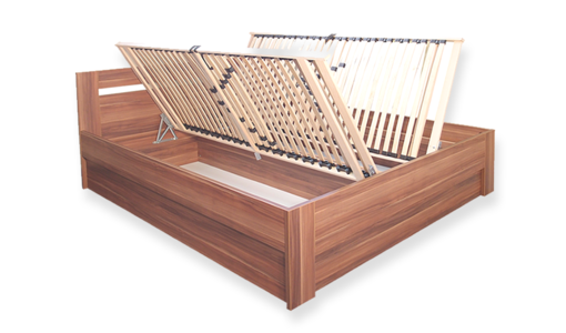 Lacné laminátové postele s úložným priestorom Lacné laminátové postele s úložným priestorom