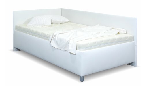 Biele čalúnené postele Biele čalúnené postele