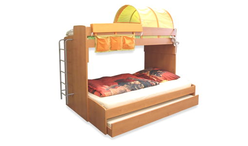 Poschodové postele pre troch Poschodové postele pre troch