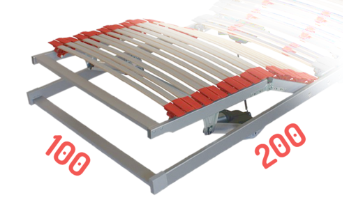 Motorové polohovacie rošty do postele 100x200 cm