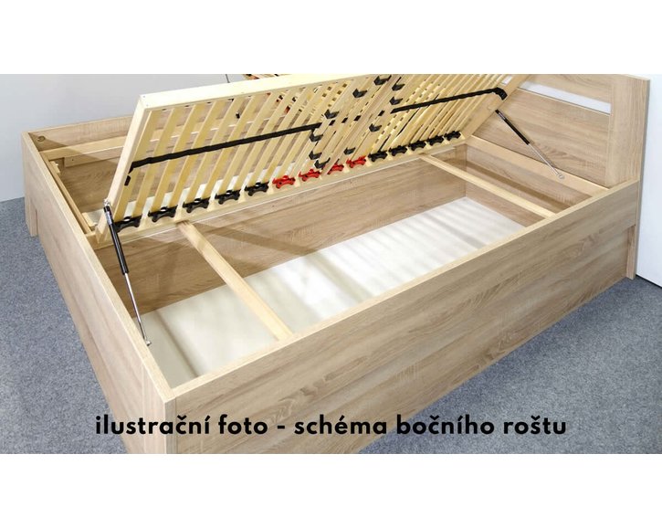 Posteľ jednolôžko s úložným priestorom Maria, 80x220, 90x220