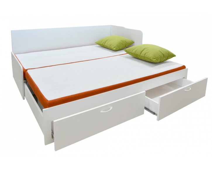 Rozkladacia posteľ MINDES 90 pravá - ľavá, biela Rozkladacia posteľ MINDES 90 pravá - ľavá, biela