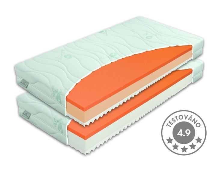 Zdravotný matrac BROOKLYN 1+1 zdarma, pamäťová pena