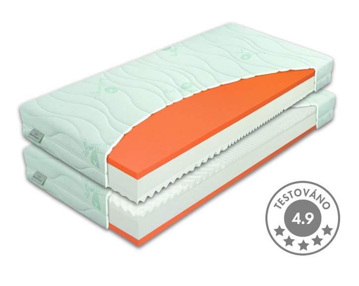 Zdravotný matrac BROOKLYN Soft 1+1 zdarma, pamäťová pena Zdravotný matrac BROOKLYN Soft 1+1 zdarma, pamäťová pena