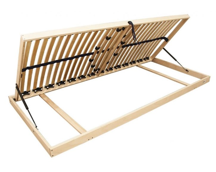 Vyklápací lamelový rošt DOUBLE BV, 140x210, bočný výklop