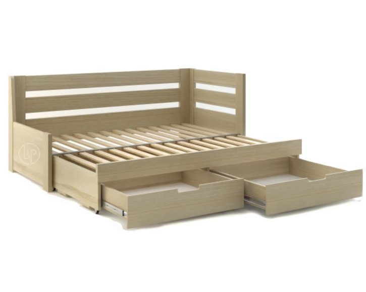 Rozkladacia posteľ s úložným priestorom FLEXI A, pravá, lamino Rozkladacia posteľ s úložným priestorom FLEXI A, pravá, lamino