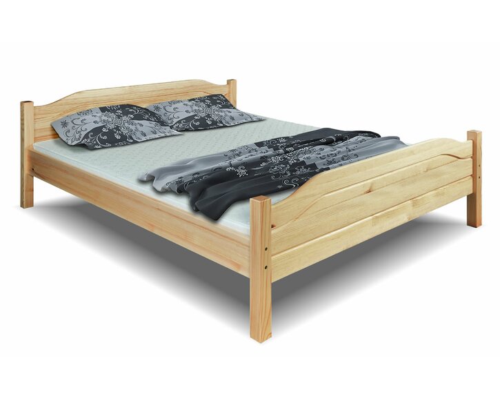 Drevená posteľ dvojlôžko DM-101, masív borovica