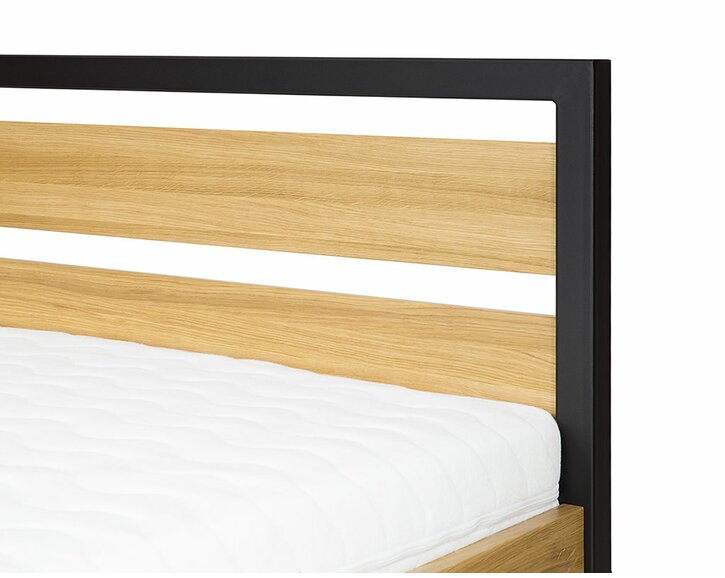 Čelo - Posteľ dvojlôžko Drew - 371, masív dub