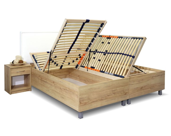 Rošty - dvojlôžko s úložným priestorom LA FINESA