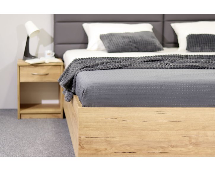 Detail - posteľ dvojlôžko s úložným priestorom LA FUTURA