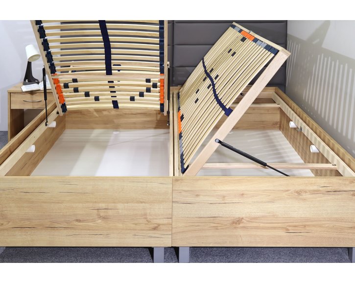 Test - posteľ dvojlôžko s úložným priestorom LA FUTURA