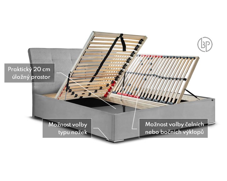 Rošty čalúnenej postele Claudia Rošty čalúnenej postele Claudia