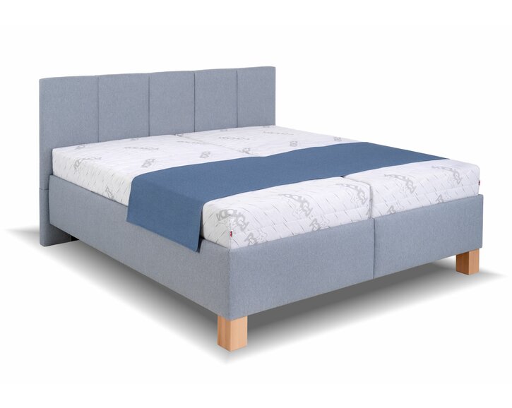 Čalúnená posteľ Satray, s roštom a úložným priestorom Čalúnená posteľ Satray, s roštom a úložným priestorom