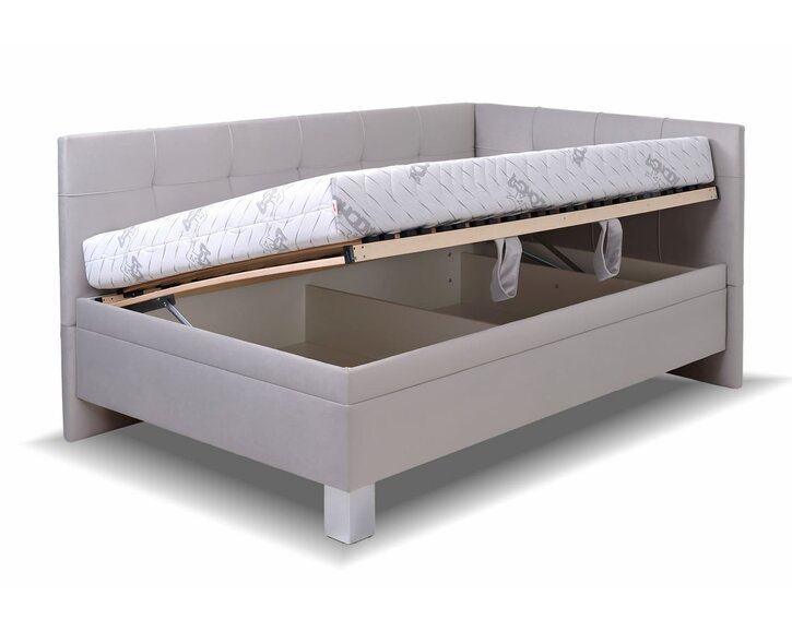 Rohová čalúnená posteľ Valia Rohová čalúnená posteľ Valia