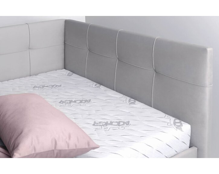 Rohová čalúnená posteľ Valia Rohová čalúnená posteľ Valia