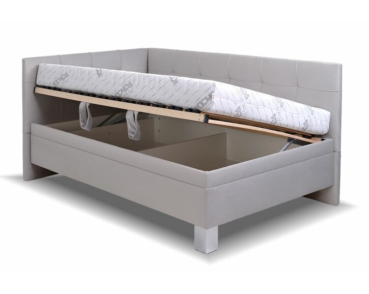 Rohová čalúnená posteľ Valia Rohová čalúnená posteľ Valia