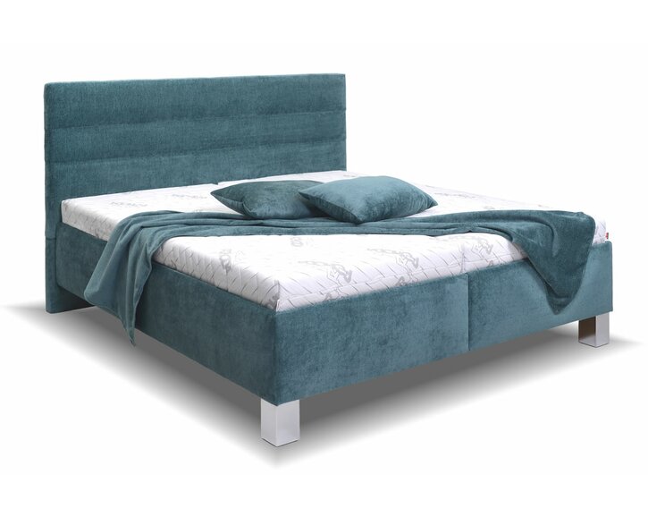 Čalúnená posteľ Wally, s roštom a úložným priestorom Čalúnená posteľ Wally, s roštom a úložným priestorom