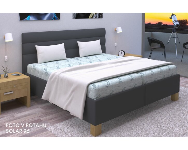 Čalúnená posteľ Wally, s roštom a úložným priestorom Čalúnená posteľ Wally, s roštom a úložným priestorom