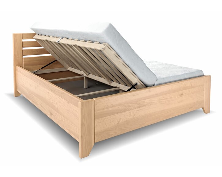Zaoblenie - posteľ s úložným priestorom Vanda
