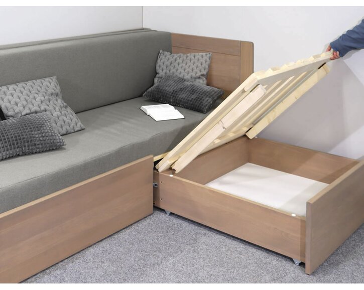 Rozkladacia posteľ Sára s vysokými čelami