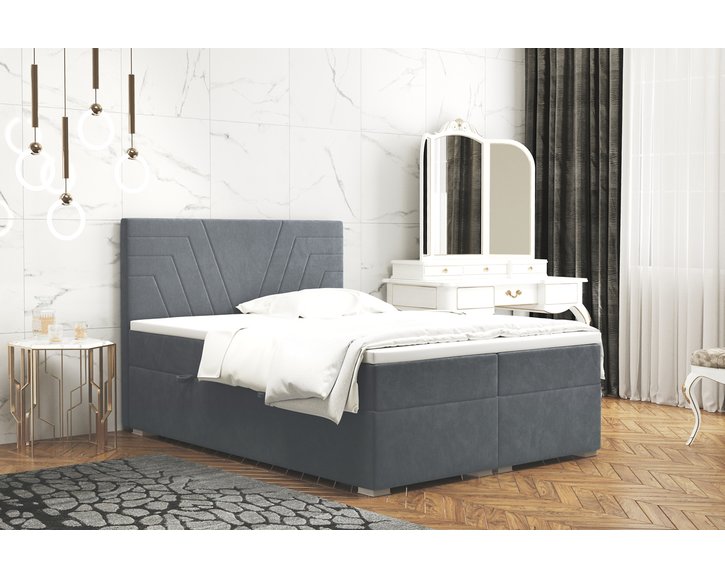 Castel posteľ - sivá farba Castel posteľ - sivá farba