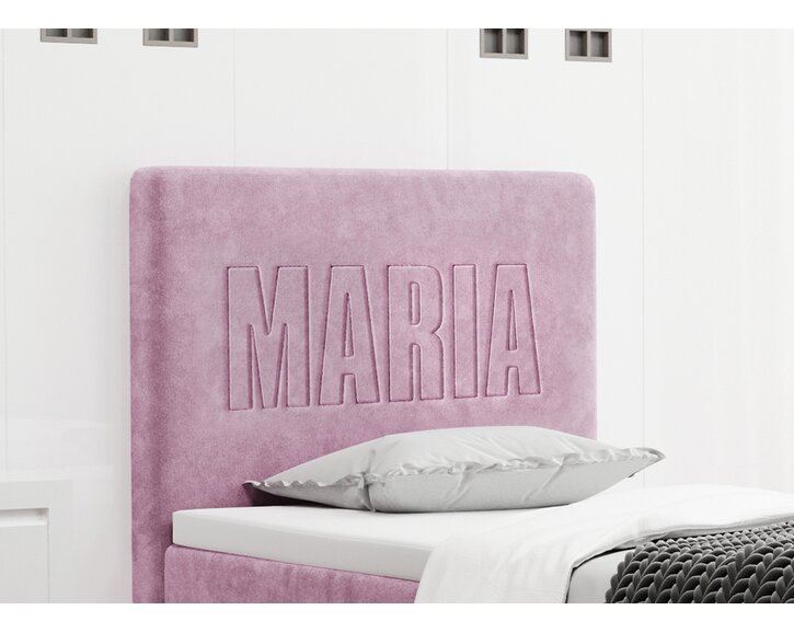 Boxspring Lucy - nápis