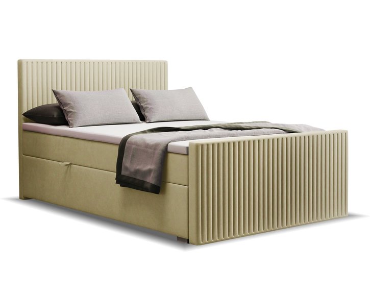 Zvýšená posteľ boxspring Paris