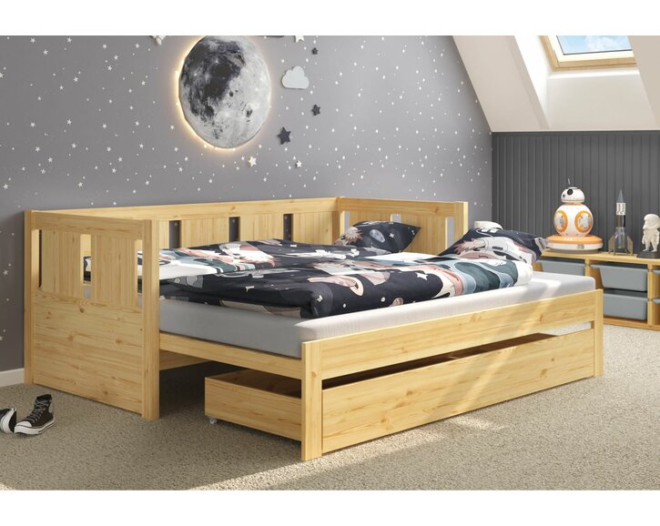 Rozkládacia posteľ BONDI, masiv borovica Rozkládacia posteľ BONDI, masiv borovica