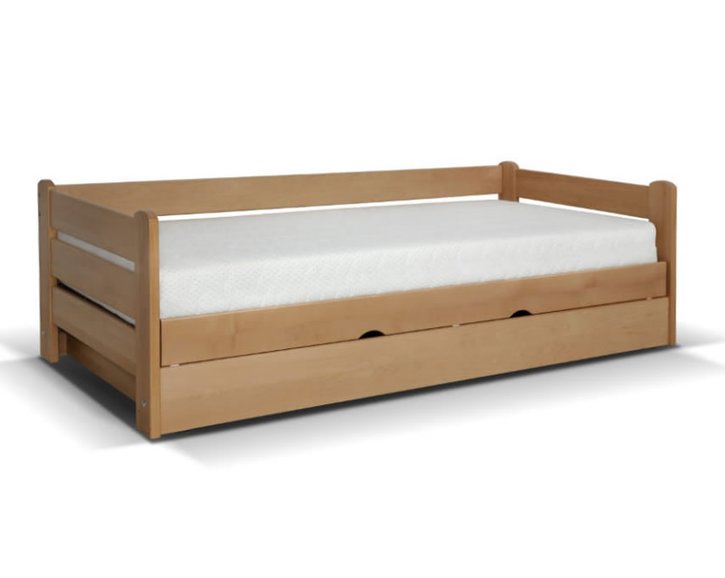 Posteľ s vyklápacím roštom Darvin 100x200, masív buk Posteľ s vyklápacím roštom Darvin 100x200, masív buk