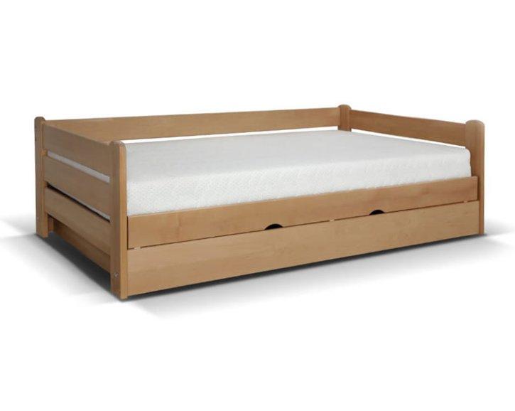 Posteľ s vyklápacím roštom Darvin 120x200, masív buk Posteľ s vyklápacím roštom Darvin 120x200, masív buk