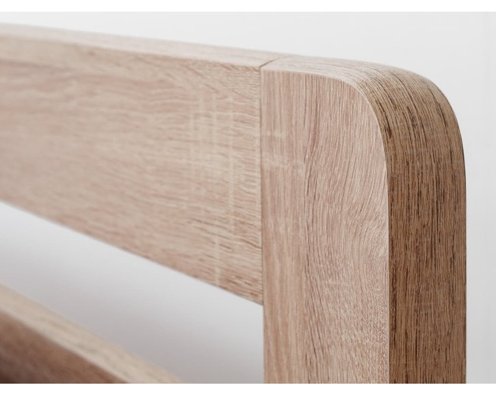 Posteľ jednolôžko KARLO oblé, lamino 90x200cm