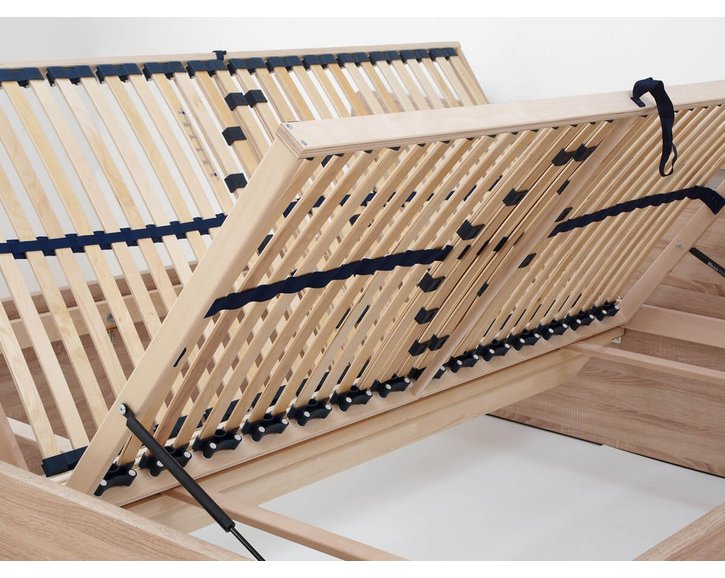 Manželská posteľ dvojlôžko s úložným priestorom MARIKA-oblá, 160x200, 180x200 cm, boční výklop Manželská posteľ dvojlôžko s úložným priestorom MARIKA-oblá, 160x200, 180x200 cm, boční výklop