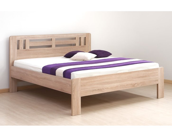 Manželská posteľ dvojlôžko Ella Moon-oblá, lamino, 160x200, 180x200 cm Manželská posteľ dvojlôžko Ella Moon-oblá, lamino, 160x200, 180x200 cm