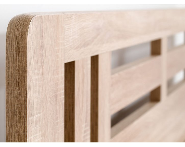 Manželská posteľ dvojlôžko Ella Moon-oblá, lamino, 160x200, 180x200 cm Manželská posteľ dvojlôžko Ella Moon-oblá, lamino, 160x200, 180x200 cm