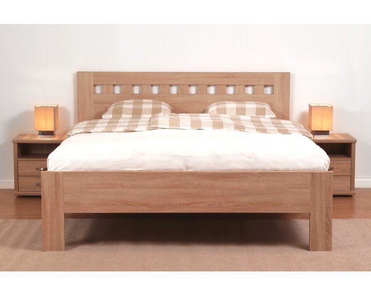 Manželská posteľ dvojlôžko Ella Mosaic, lamino, 160x200, 180x200 cm Manželská posteľ dvojlôžko Ella Mosaic, lamino, 160x200, 180x200 cm