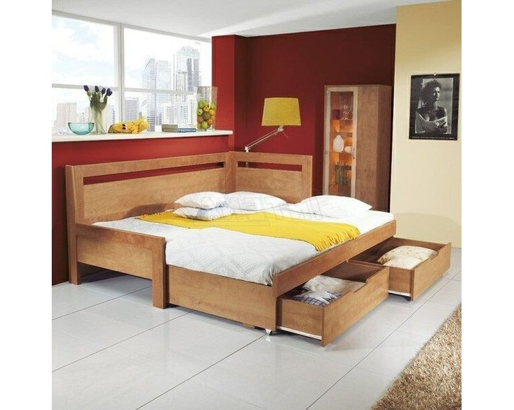 Rozkladacia posteľ s úložným priestorom TANDEM KLASIK pravá Rozkladacia posteľ s úložným priestorom TANDEM KLASIK pravá