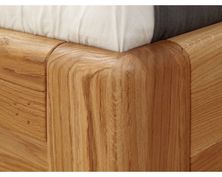 Zvýšená posteľ z masívu ADRIANA, masiv dub