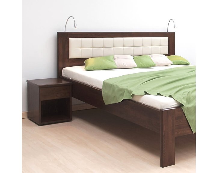 Nočný stolík so zásuvkou Úzky, masív buk cink jadrový