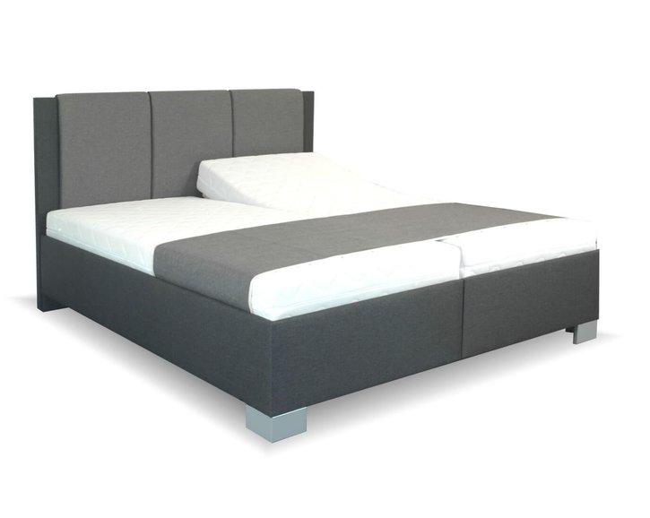 Vyvýšená čalúnená posteľ s úložným priestorom Nikol