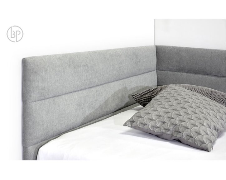 Čalúnená posteľ Niobe s dlhým čelom, 90x200 cm