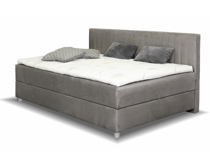 Posteľ boxspring s úložným priestorom NOVO - dlhé čelo, 140x200cm Posteľ boxspring s úložným priestorom NOVO - dlhé čelo, 140x200cm