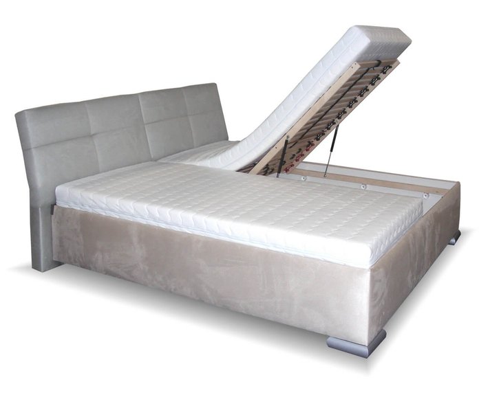 Čalúnená posteľ s úložným priestorom LUSSO