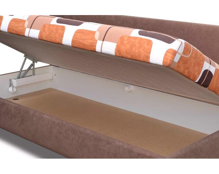 Čalúnená posteľ s úložným priestorom Elite, 140x200cm