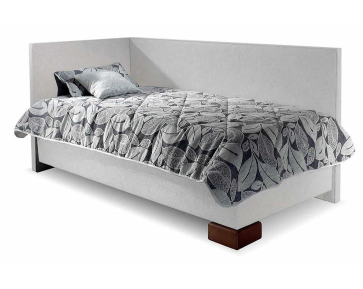 Čalúnená posteľ s úložným priestorom Quatro, s čelami